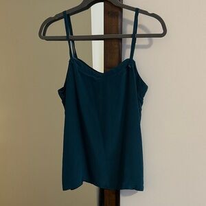 Silk French Connection Deep Teal Layered Camisole size 8